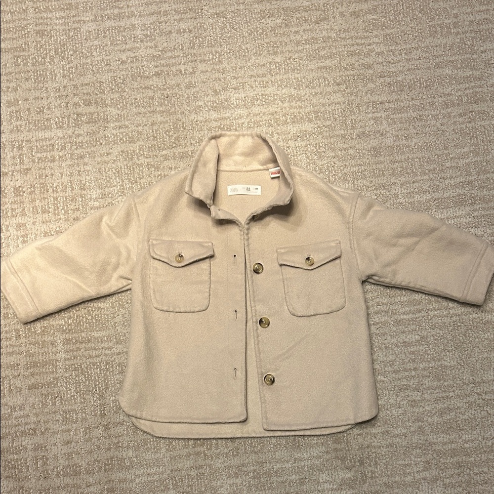 Toddler oversized shirt jacket